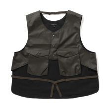 ENGINEERED GARMENTS / エンジニアドガーメンツ | Support Vest - Polyester Coated Cloth - Brown
