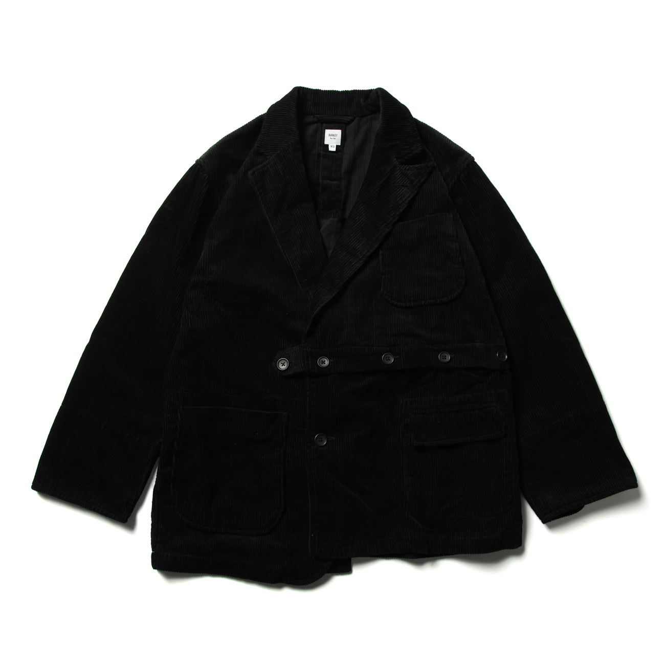 RT Jacket - Cotton 8W Corduroy - Black