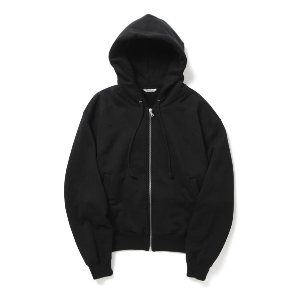 SMOOTH SOFT SWEAT ZIP PARKA (レディース) - Black