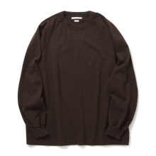 blurhms / ブラームス | Co/Silk Nep Raglan Tee - Chocolate