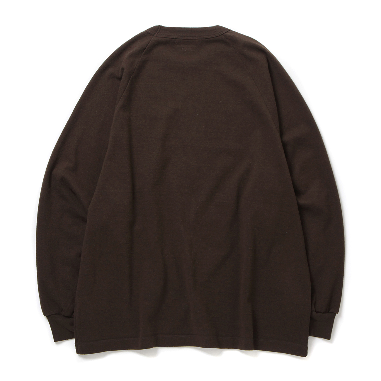blurhms Co/Silk Nep Raglan Tee ブラームス blurhms / ブラームス | Co/Silk Nep Raglan Tee - Chocolate