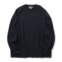 blurhms / ブラームス | Co/Silk Nep Raglan Tee - Black Navy