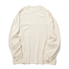 blurhms / ブラームス | Co/Silk Nep Raglan Tee - Ivory