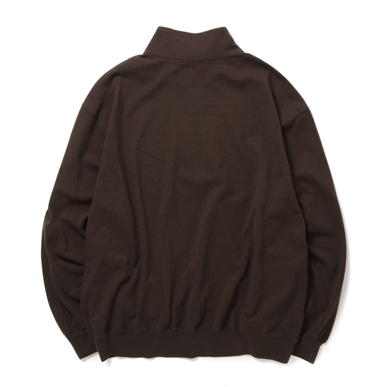 blurhms / ブラームス | Co/Silk Nep Harf-Zip - Chocolate