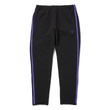 South2 West8 / サウスツーウエストエイト | Trainer Pant - PE/C/PU Fleece Lined Jersey - Black