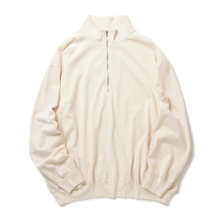 blurhms / ブラームス | Co/Silk Nep Harf-Zip - Ivory