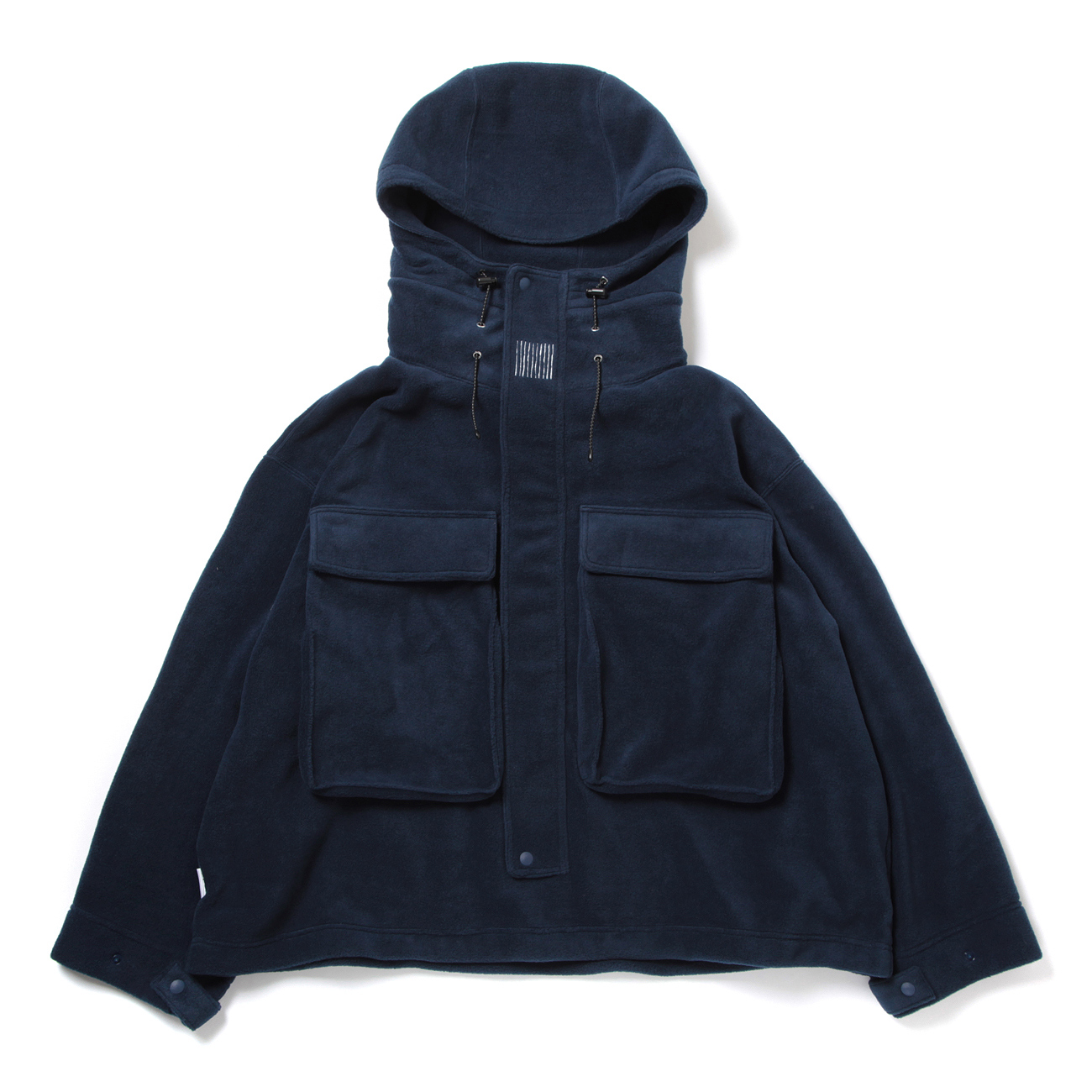 FLEECE HOODIE JACKET - Navy