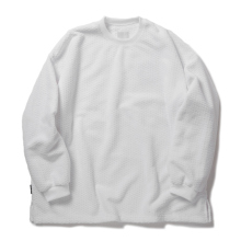 S.F.C Stripes For Creative / エスエフシー | WAFFLE CREW TECH LS TEE - White