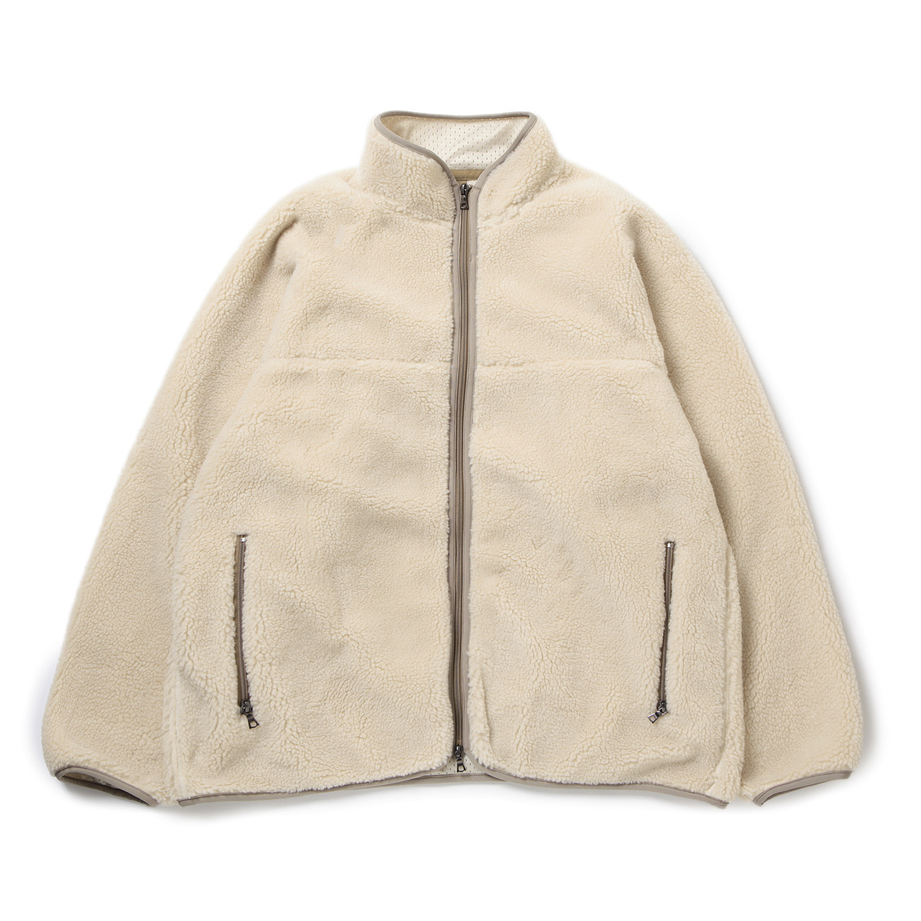 blurhmsROOTSTOCK / ブラームスルーツストック | Recycle Boa Zip Jacket - Natural | 通販 -  正規取扱店 | COLLECT STORE / コレクトストア