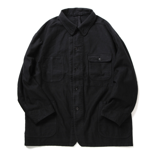 Porter Classic / ポータークラシック | MOLESKIN COVERALL JACKET - Black | 通販 - 正規取扱店  | COLLECT STORE / コレクトストア