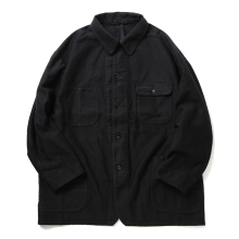 Porter Classic / ポータークラシック | MOLESKIN COVERALL JACKET - Black