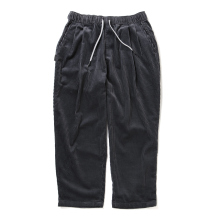 S.F.C Stripes For Creative / エスエフシー | WIDE TWO TUCK PANTS (CORDUROY) - Charcoal