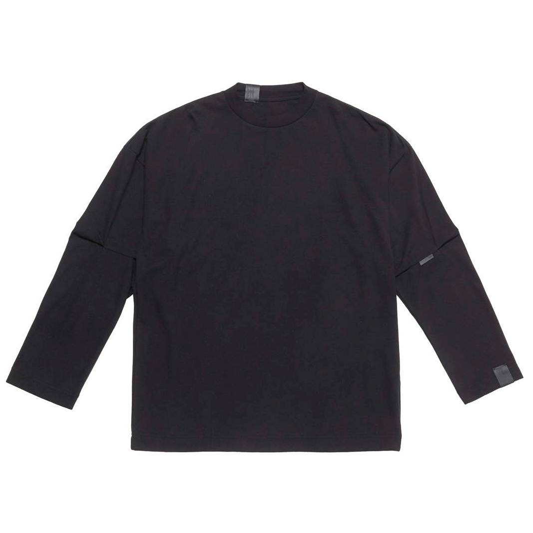 2211-CS03-012-peg CREW NECK SWEAT - Black