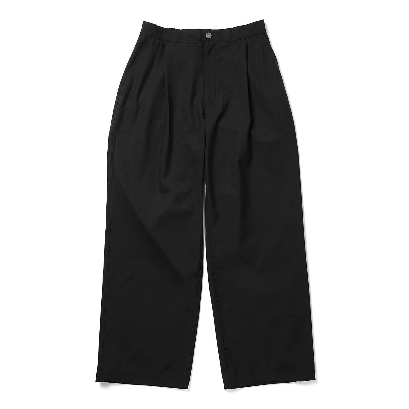 Wide Silhouette Easy Trousers - Black