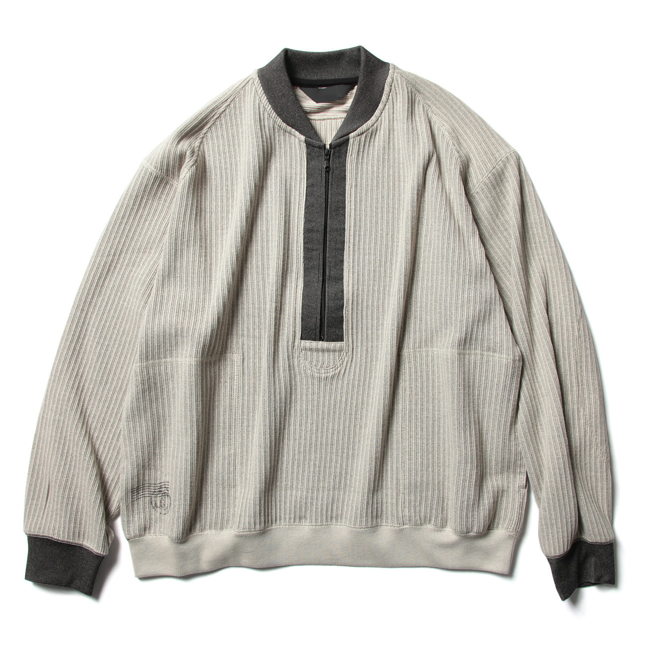 ESSAY / エッセイ | TS-1 POSTMARK ZIP SWETATER - Beige | 通販 