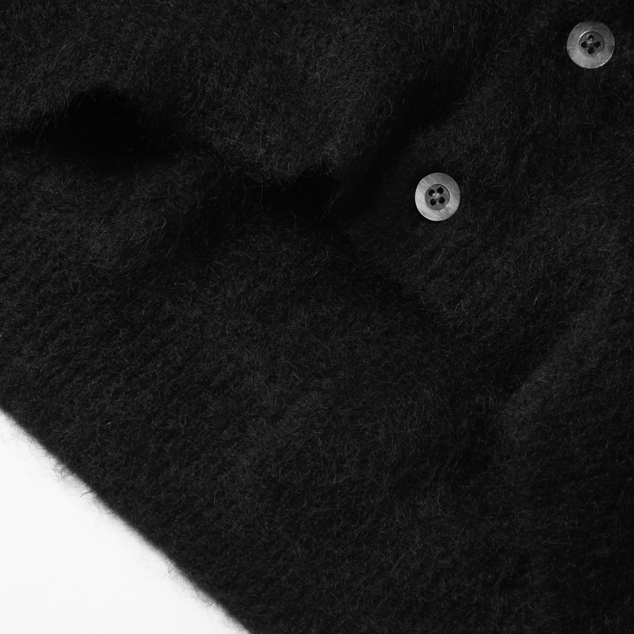 crepuscule / クレプスキュール | Mohair V/N Cardigan - Black | 通販