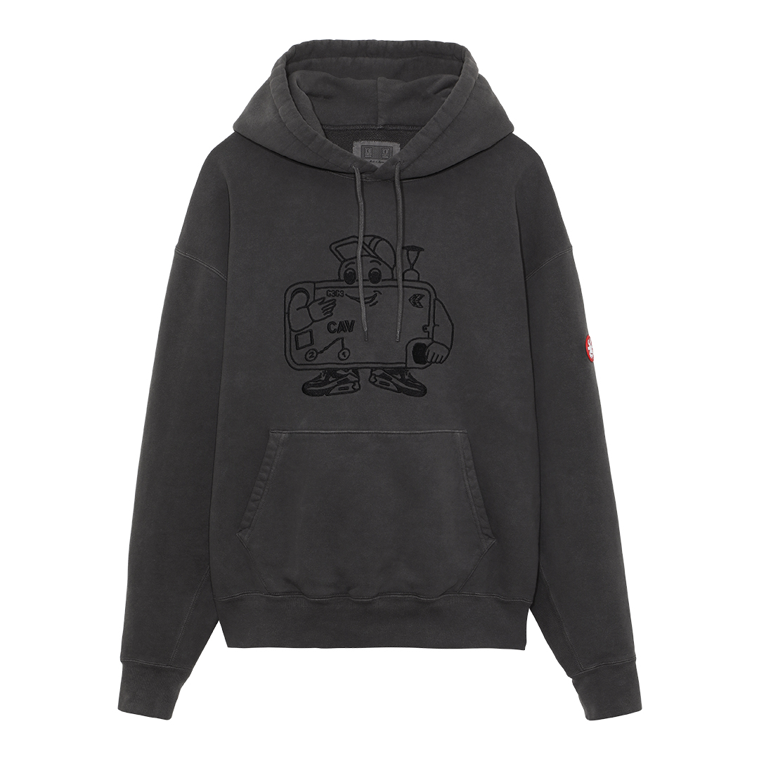 C.E / シーイー | OVERDYE PHONE-GUY HEAVY HOODY - Charcoal