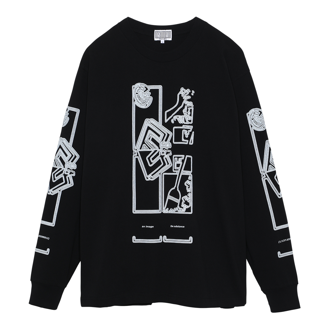 【美品】C.E   FRAGMENTARY LONG SLEEVE T