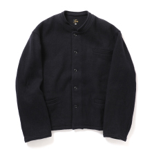 Needles / ニードルズ | Stand Collar Jacket - Double Face Kersey - Dk.Navy