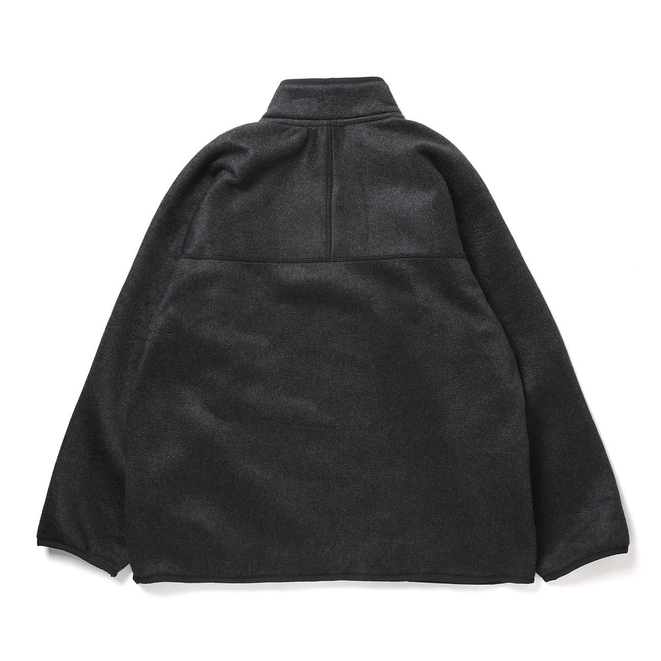 blurhms / ブラームス | Pe/Silk Fleece ZIP Jacket - Heather Black