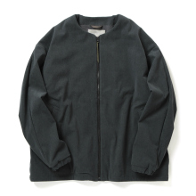 CURLY / カーリー | TRICOT CORDUROY COLLARLESS BLOUSON - Cadet Blue