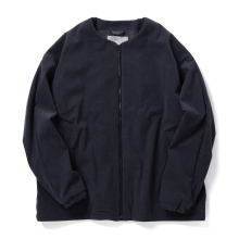 CURLY / カーリー | TRICOT CORDUROY COLLARLESS BLOUSON - Navy