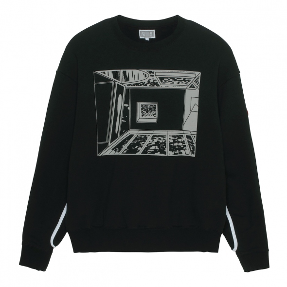 C.E / シーイー | UNBALANCE PROGRESS CREW NECK - Black