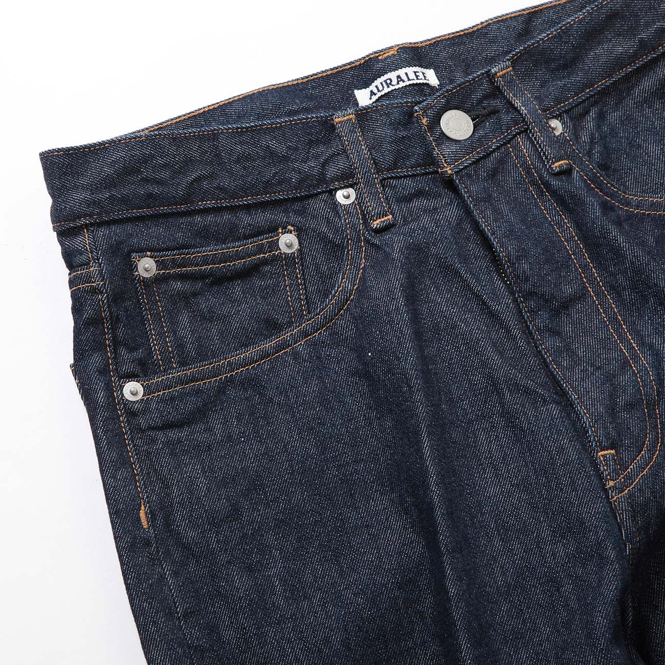 AURALEE ストレートデニム　サイズ1 Auralee ハードツイストデニム ワイドパンツ インディゴ