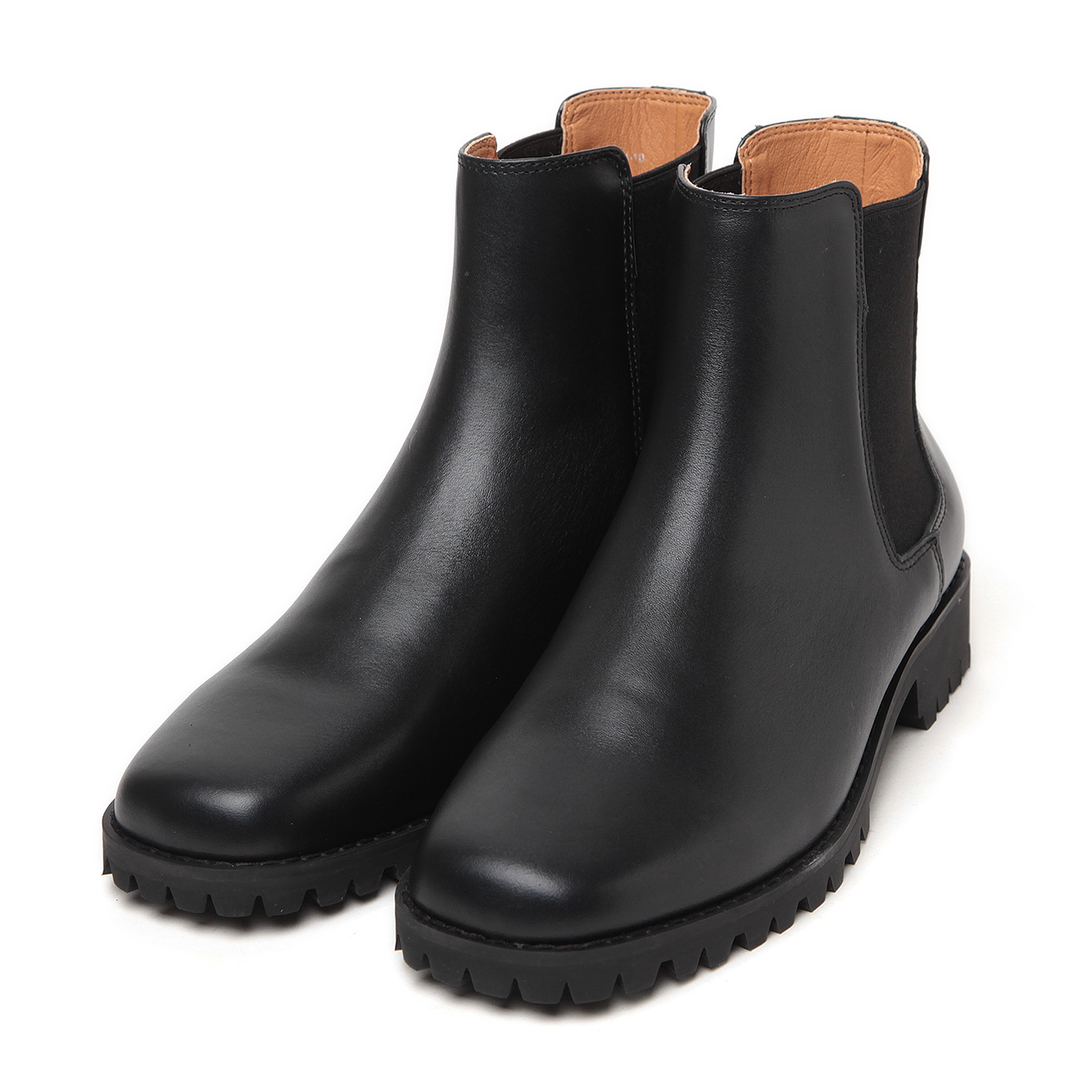molle shoes / モールシューズ | SQUARE TOE SIDE GORE BOOTS - Black