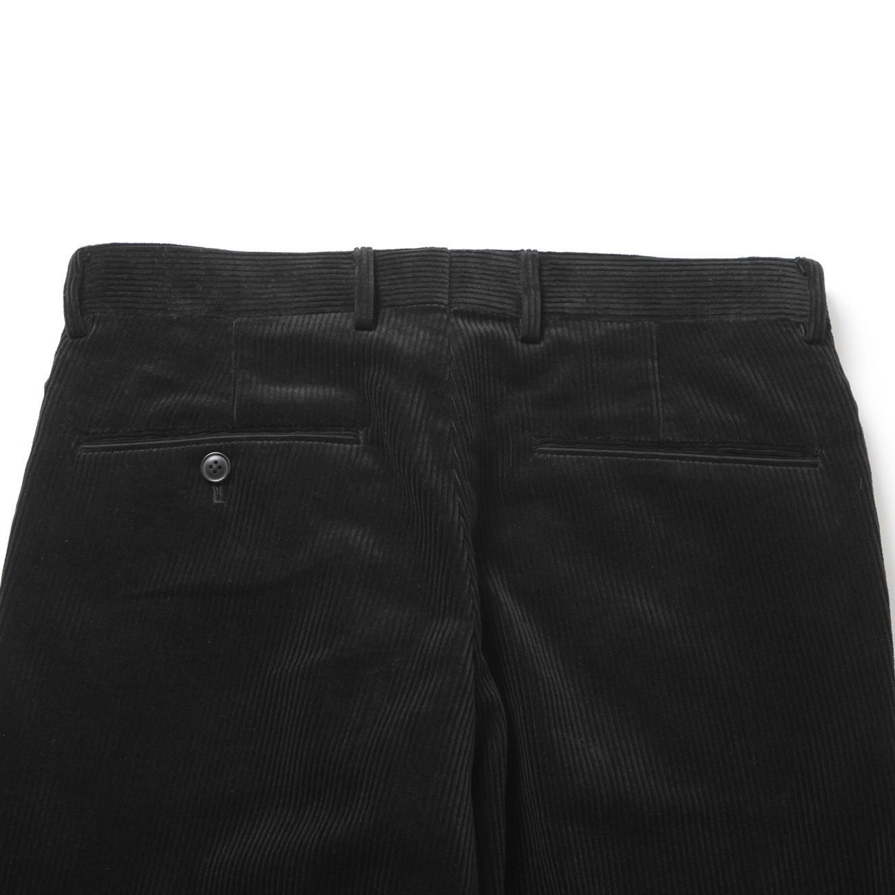 COMOLI / コモリ | コーデュロイ パイプドステムパンツ - Black | 通販
