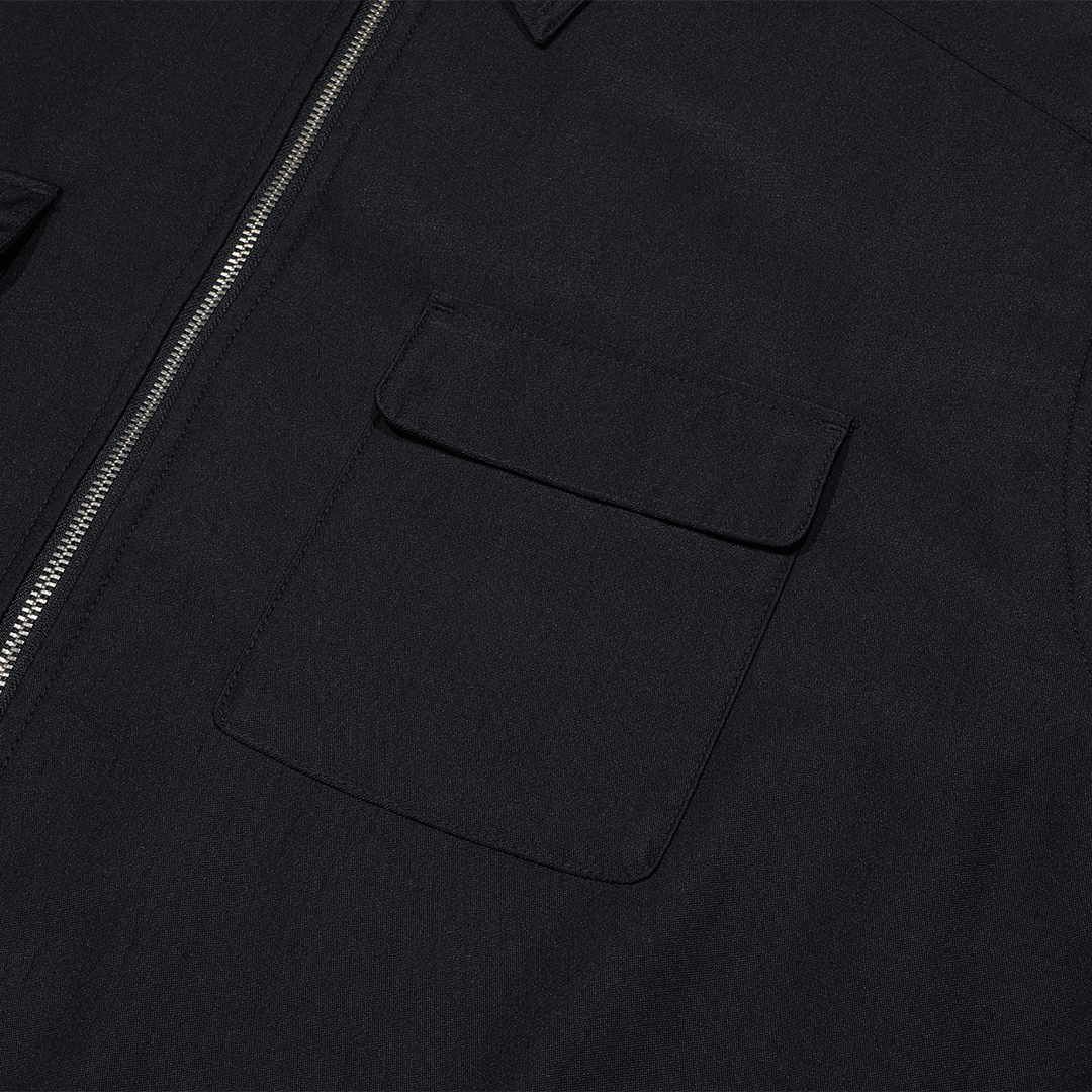 C.E / シーイー | ZIP SHORT SHIRT JACKET #2 - Black | 通販 - 正規