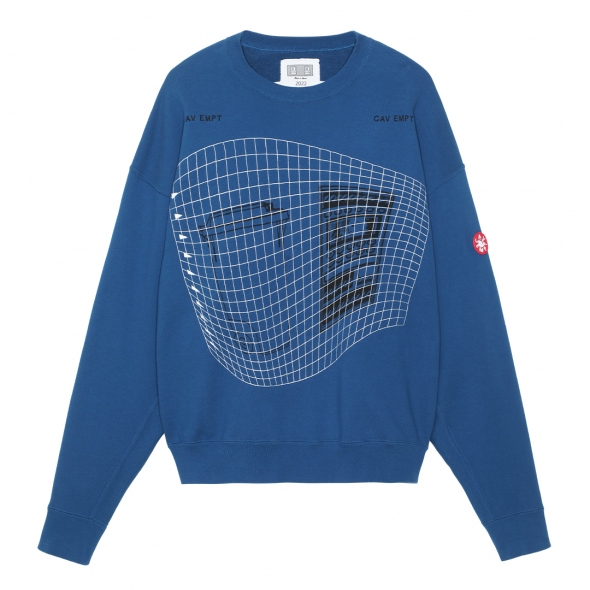 wind and sea damaged crew neck スエットネイビーM - スウェット