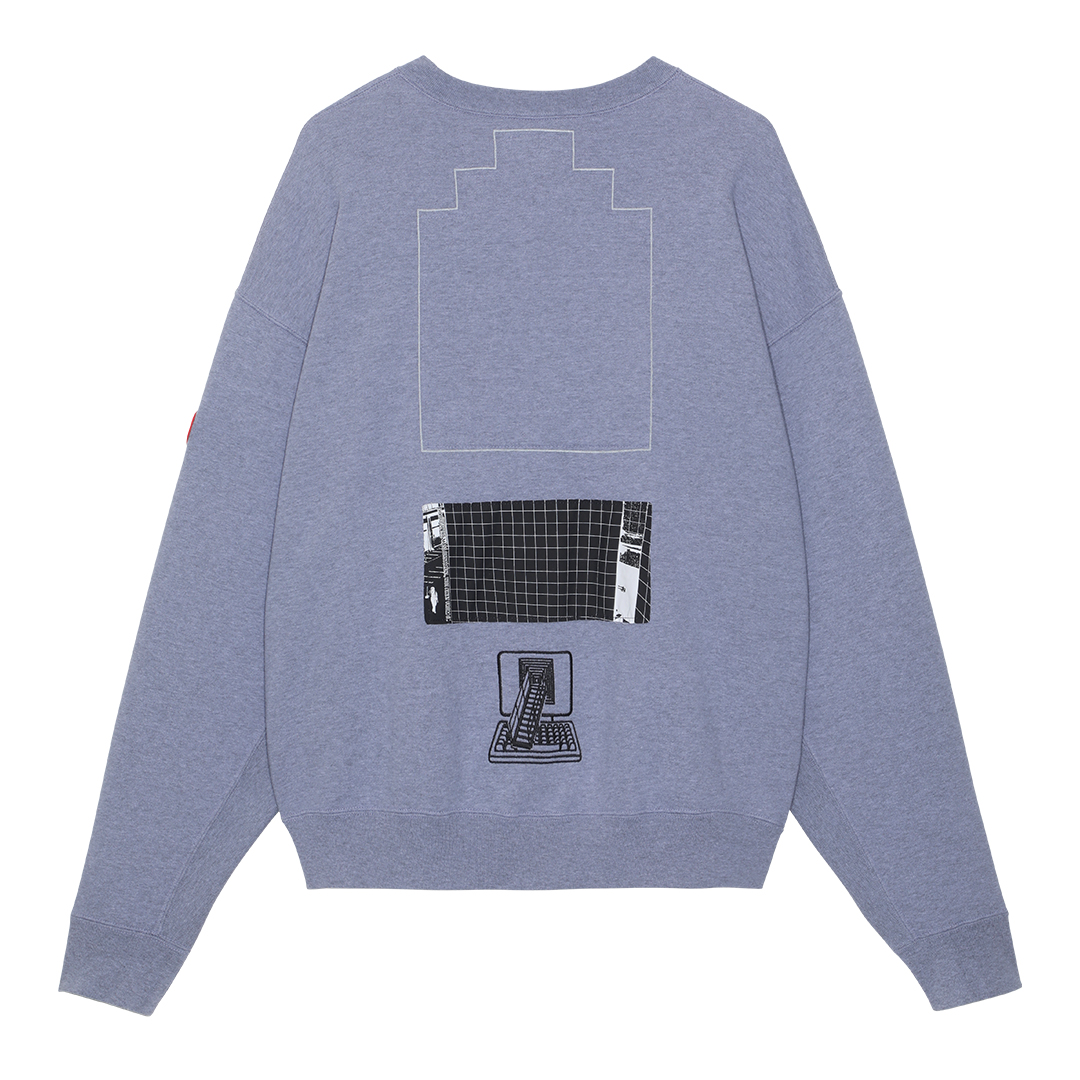 C.E / シーイー | WASTE GRID CREW NECK - Grey | 通販 - 正規取扱店