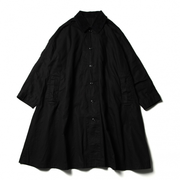 Porter Classic / ポータークラシック | PARAFFIN CORDUROY SWING COAT - Black | 通販 -  正規取扱店 | COLLECT STORE / コレクトストア