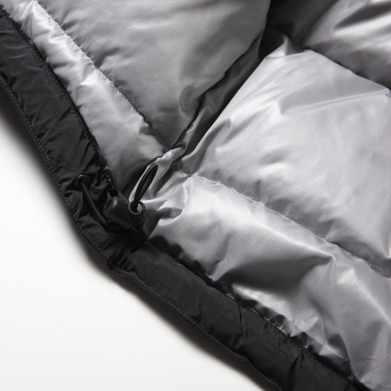 URU / ウル | NYLON DOWN / ZIP UP HOODED BLOUSON - Black | 通販