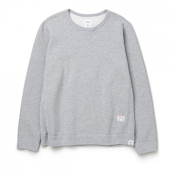 L/S HEAVY COTTON C-NECK SWEAT 「LOU」 - Gray