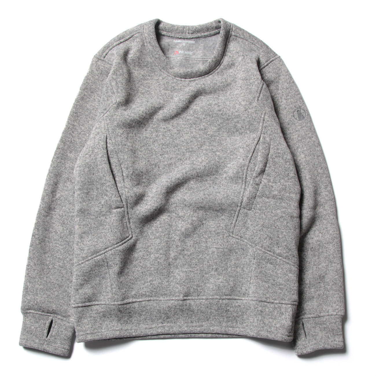 tilak / ティラック | Sage wooly Sweatshirts - LightGrey Melange 