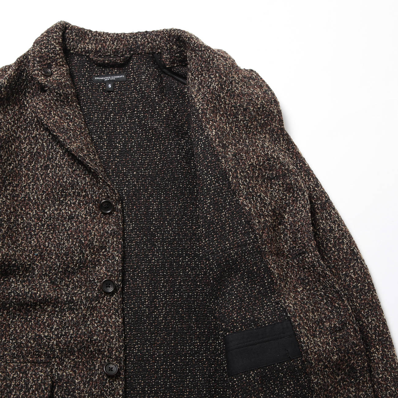 ジャケット・アウター ENGINEERED GARMENTS LOITER JACKET TWEED Engineered Garments Loiter Jacket in Grey Wool Herringbone