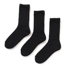 S.F.C Stripes For Creative / エスエフシー | 3P BASIC SOCKS - Black