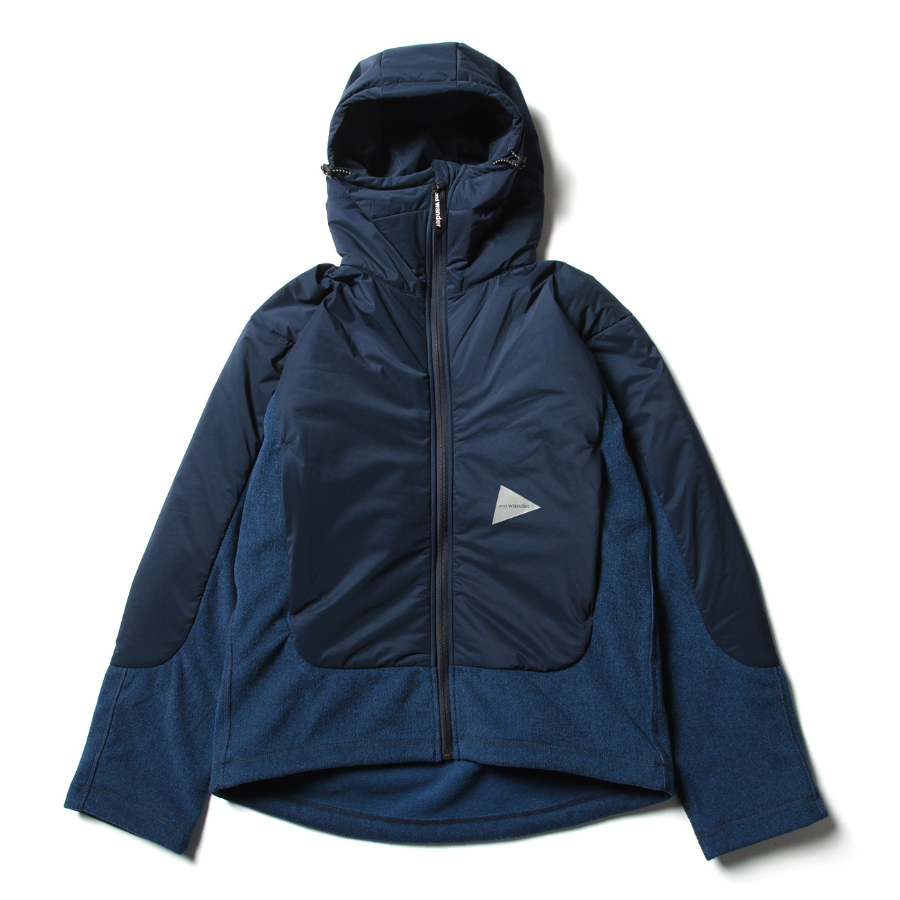 and wander - top fleece jacket 2 S ネイビー別布NYLON100%PE