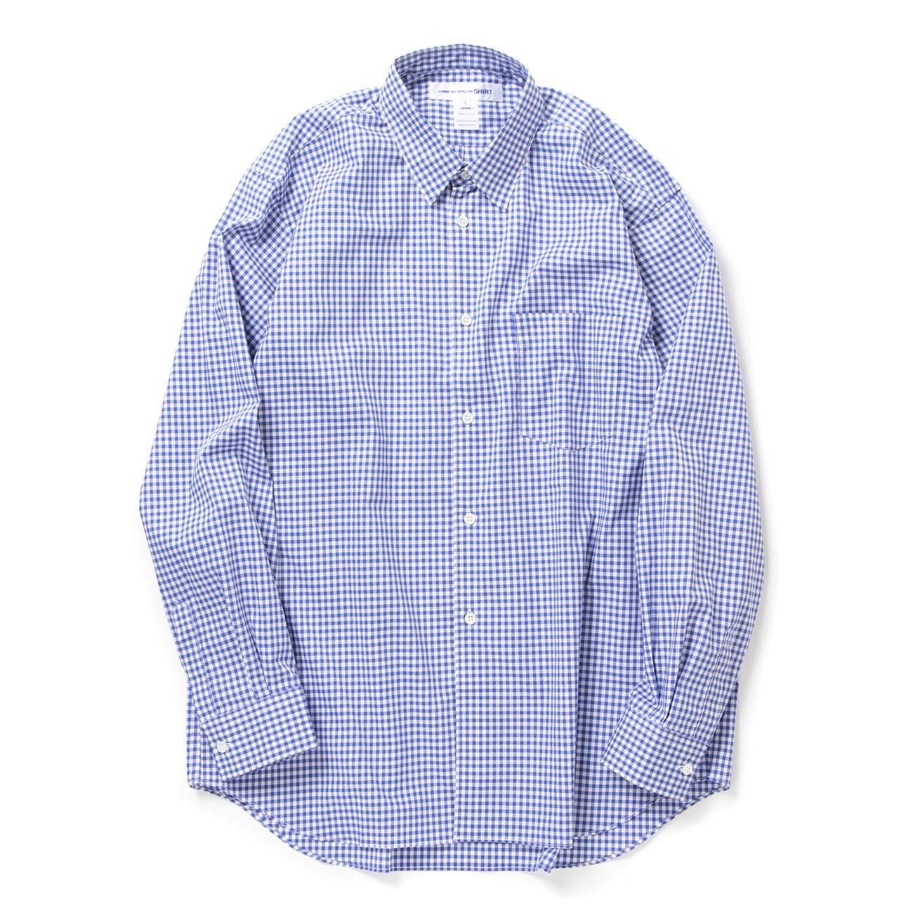 FOREVER / Wide Classic - yarn dyed cotton small check - White / Navy