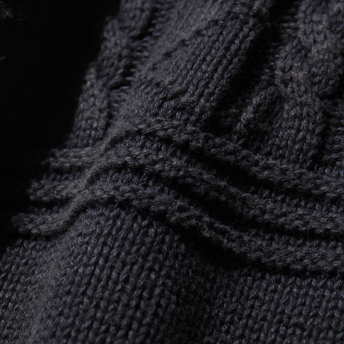 Porter Classic / ポータークラシック | FISHERMAN KNIT 2018 - Black