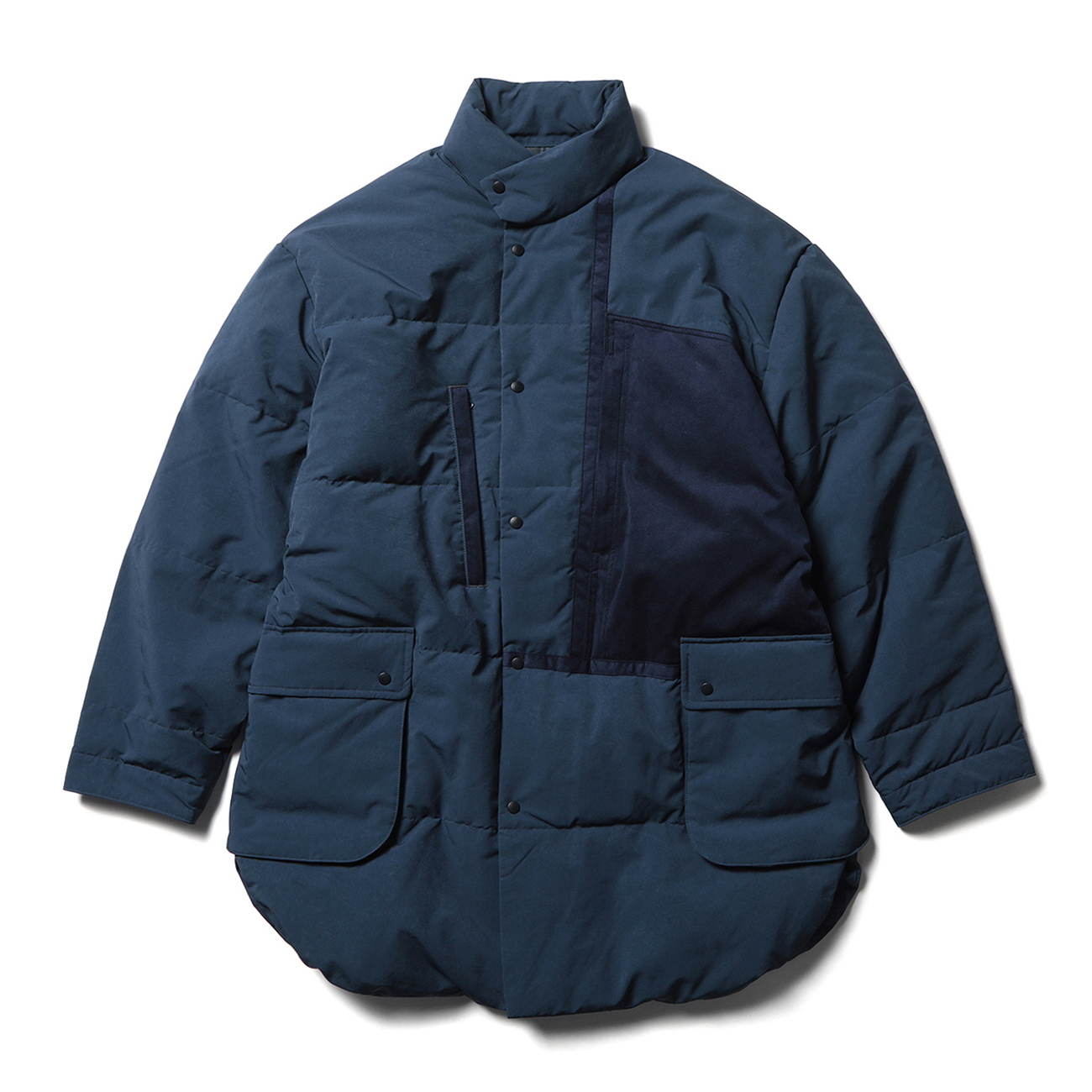 WEATHER DOWN SHIRT JACKET - Navy