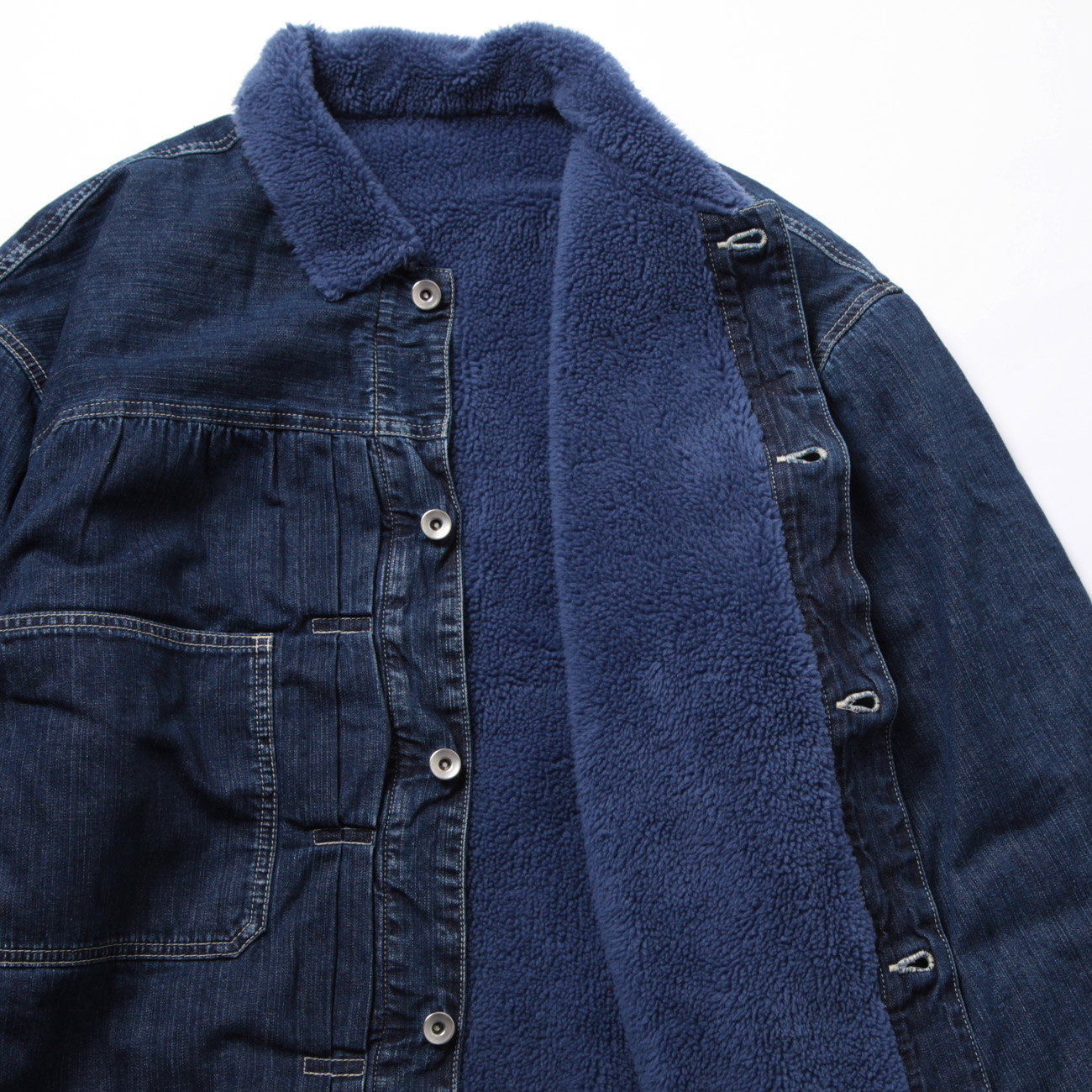 Porter Classic / ポータークラシック | STEINBECK DENIM BOA JACKET