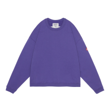 SOLID LOOSE CREW NECK - Purple