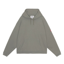 SOLID LOOSE HOODY - Green