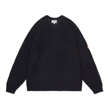 C.E / シーイー | RAGLAN SLEEVE COTTON KNIT - Black