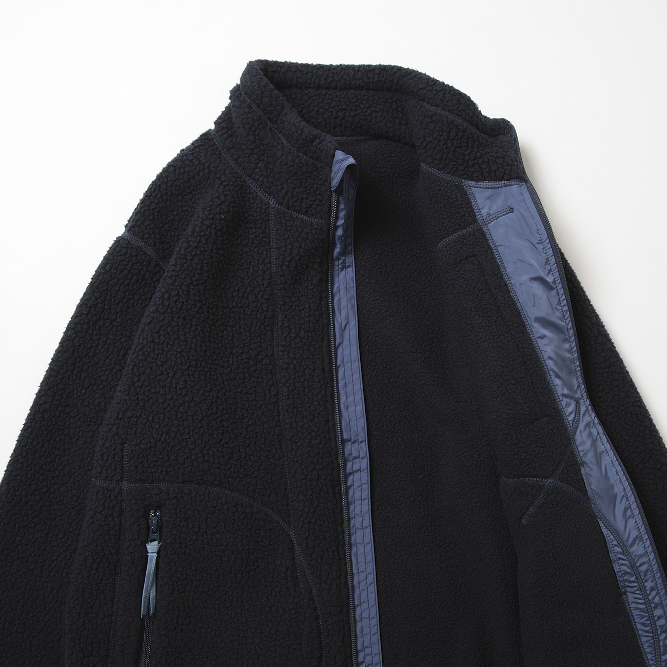 FLEECE ZIP UP JACKET (POLARTEC) - Navy