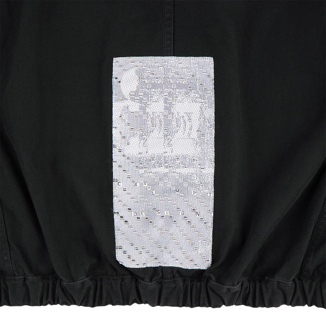 CUTTING BUTTON UP JACKET - Black