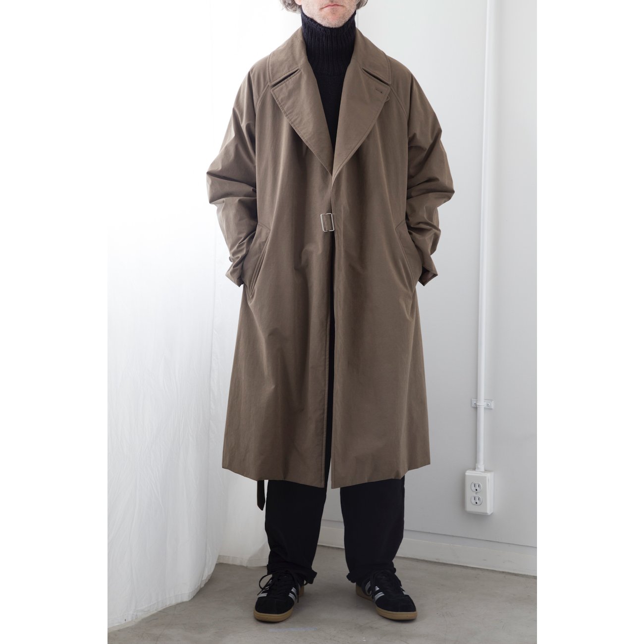 17AW COMOLI タイロッケンコート サイズ1 カーキ 2回着用新品同様-